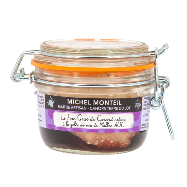 Foie Gras de canard entier à la gelée de vin de Cahors