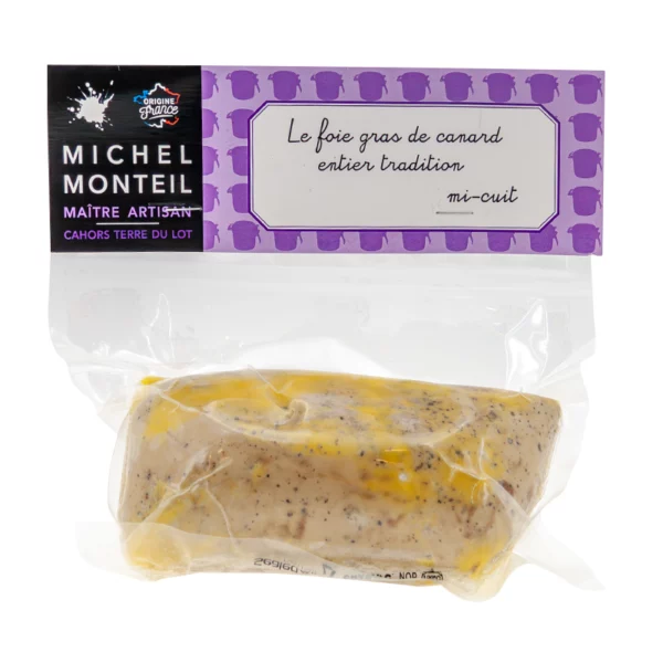 Foie gras de canard entier mi-cuit poché sous vide