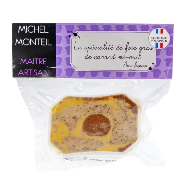 Spécialité de Foie Gras de canard mi-cuit aux figues