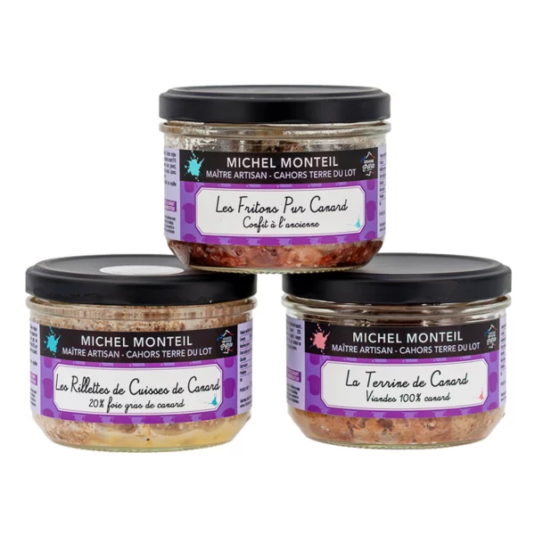 Le Lot de 3 pâtés 100% canard