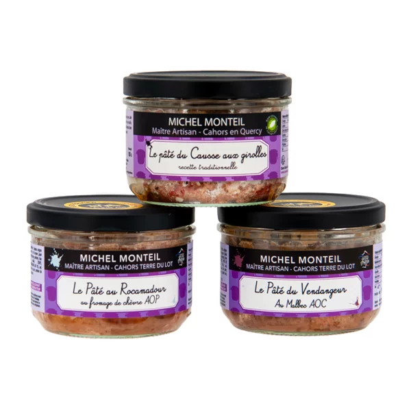 Le lot de 3 pâtés tradition du Quercy