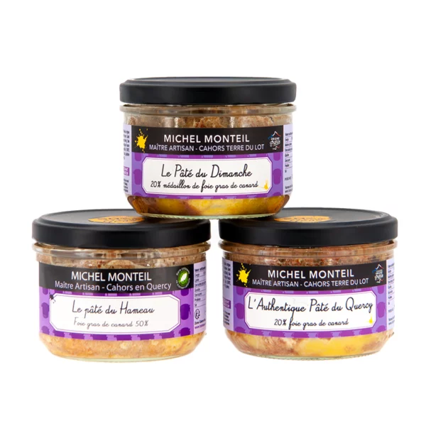 Le lot de 3 Pâtés au foie gras