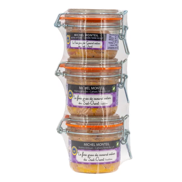 Promotion ! Le lot de 3 Foie Gras de canard entier nature – Image 2