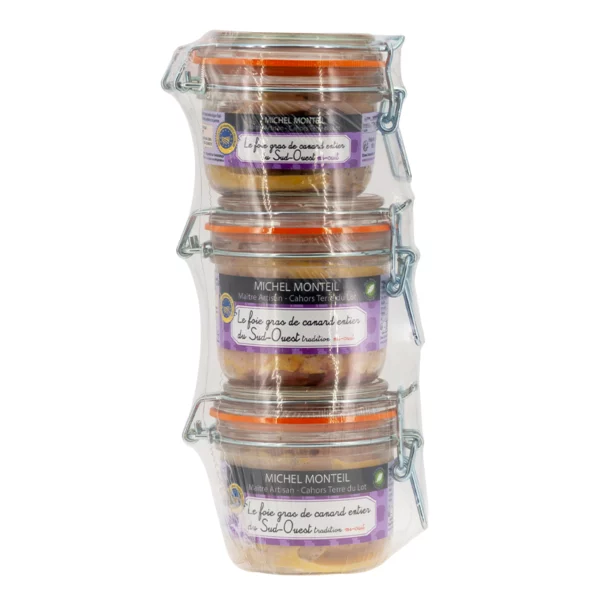 Promotion ! Le lot de 3 Foie Gras de canard entier mi-cuit – Image 2